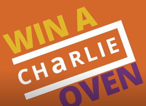 Join our mailing list and be in with a chance to win a Charlie Oven